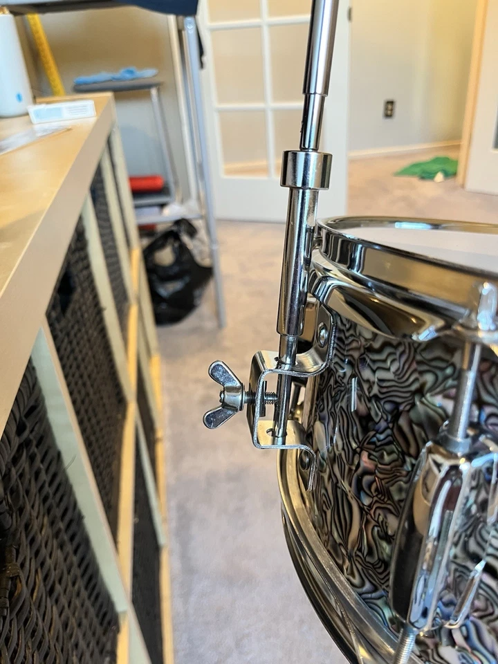 复古 Artist LTD 小军鼓 5.5x14 鲍鱼饰面 6 球带原装 Stock Cym — 第 2/4 张图片