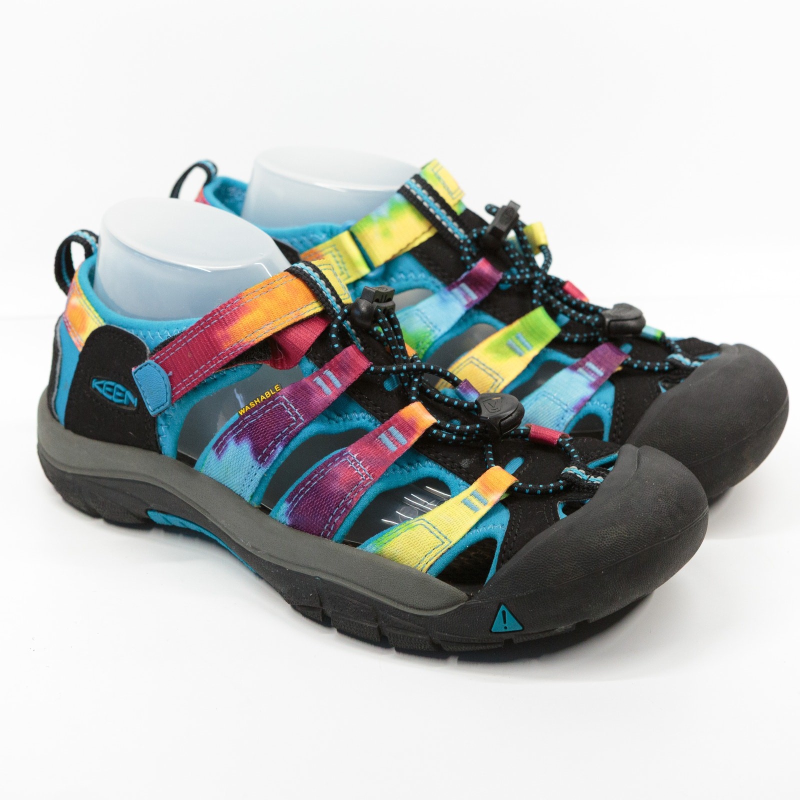 Sandali KEEN Newport H2 Rainbow Tie Dye punta chiusa colorati unisex ragazzi ragazze 5