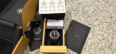 Christopher Ward C60 Trident Pro 300 44mm Black Auto 300m With Box Papers Manual