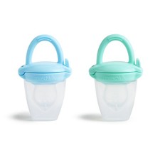 Munchkin Silicone Baby Food Feeder for Solids and Purees, Great Blue Mint