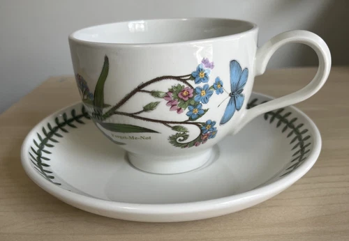 Portmeirion Botanic Garden Cup and Saucer - Forget Me Knot