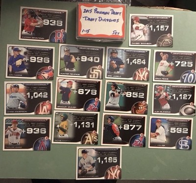2015 Bowman Draft Draft Dividends Set 15 Andrew Benintendi, Swanson