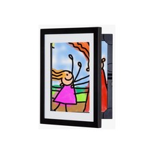 Li'l Davinci Art Cabinet by Dynamic Frames - Stores 50 8.5x11" Art Pieces, Black