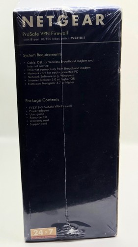 Netgear ProSafe FVS318NA VPN Firewall 8 Port 10/100mbps Switch NEW SEALED - Picture 3 of 5