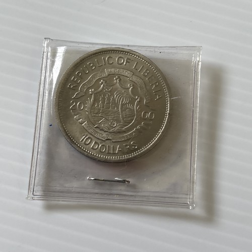 Liberia Rep 2000 Kupfer Nickel Münze 10 $ Tod von John F. Kennedy Jr. 1960-1999 - Bild 2 von 4