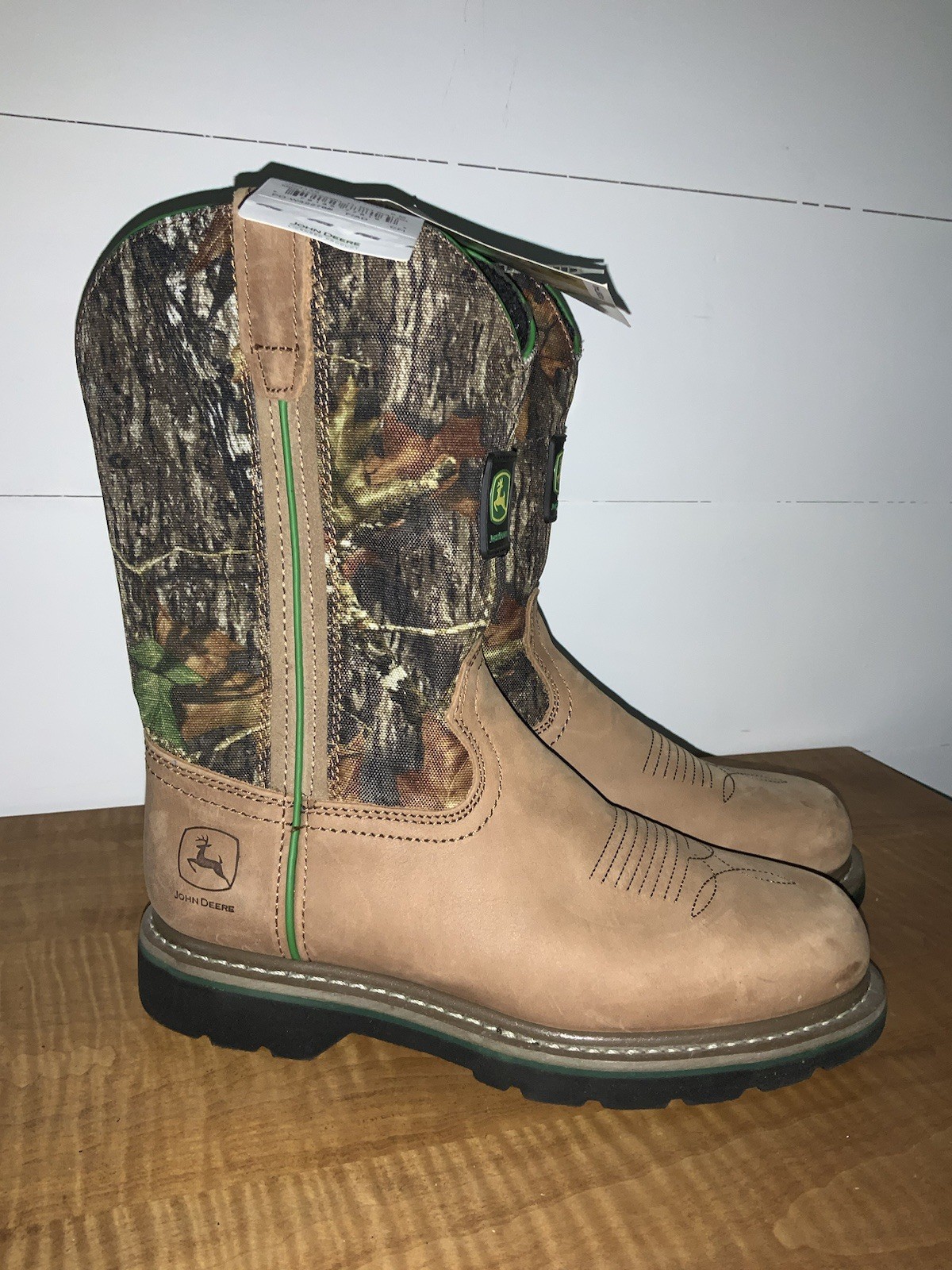 Dan Post, Mossy Oak Camo, John Deere, Boot, Men’s 9M, Pull On, Cowboy