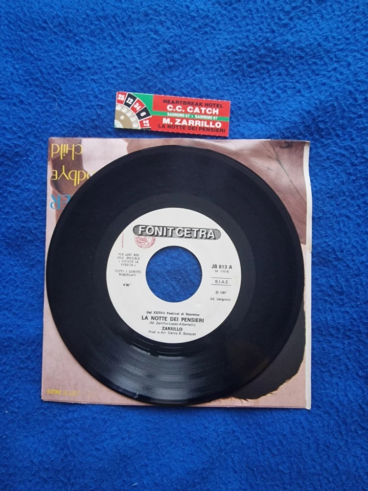 C.C. CATCH/MICHELE ZARRILLO''  HEARTBREAK HOTEL-LA NOTTE DEI PENPROMOJ. BOX VG/- - Immagine 2 di 2