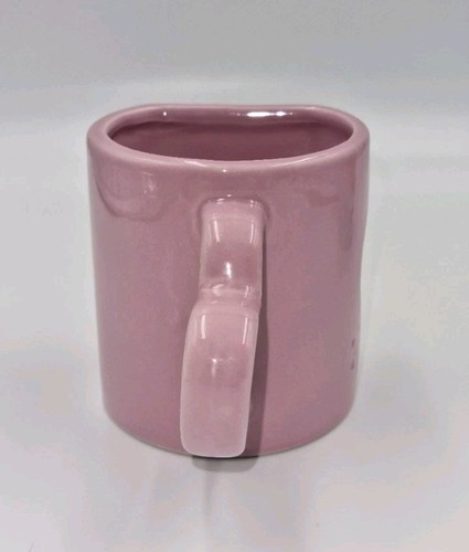 Beauty & The Beast Mug Set X2 Walt Disney 3.5" Ceramic Blue & Pink Heart Cups - Picture 9 of 18