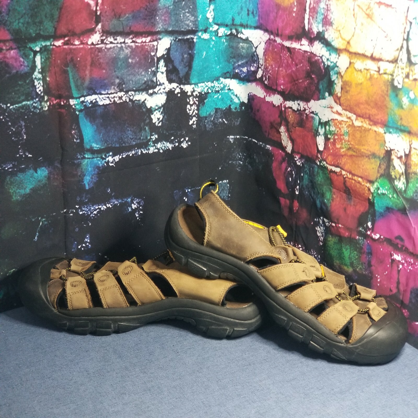 Sandali Keen Newport impermeabili bisonte pelle marrone sport acqua uomo 11 5