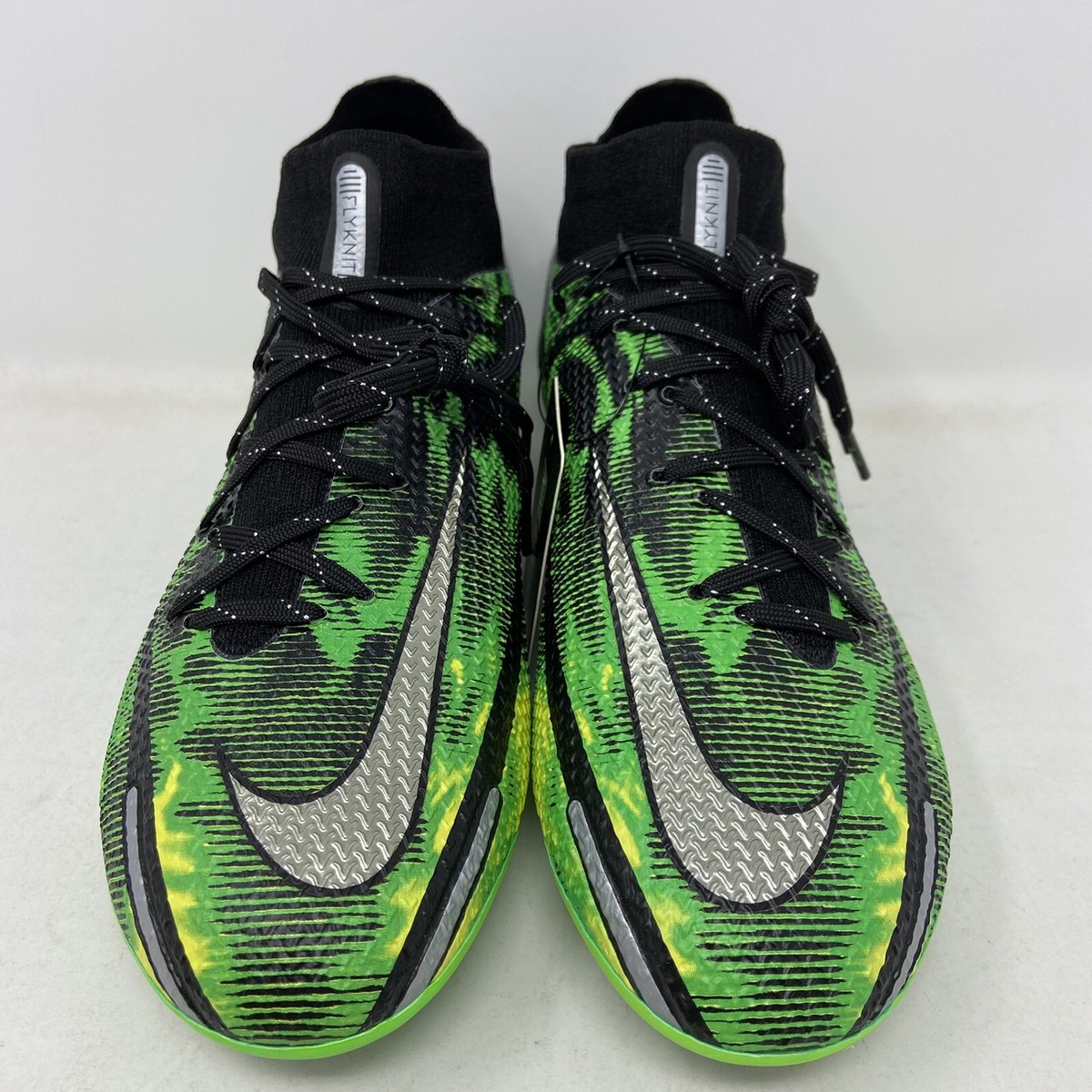 ナイキ　PHANTOM VSN 2 ELITE DF FG グリーン/ブラック Nike Phantom Vision II Elite DF FG - Black/Metallic Platinum
