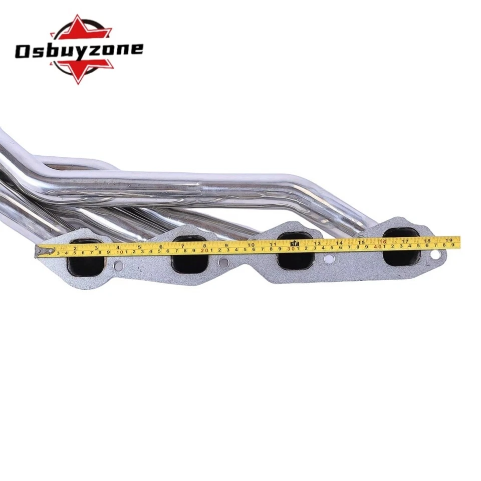 Kit de cabezales de escape cortos de acero inoxidable para Chevy Big Block V8 396 402 427 454 502 Foto 4 de 4