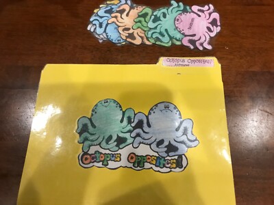 octopus Opposites! Antanyms  3-4 grades language arts file folder game