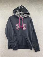 Under Armour Storm Cold Gear Women's Hoodie Black Long Sleeve Size Medium