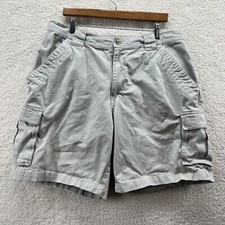 Columbia Hiking Cargo Shorts Men 38 Beige Canvas Outdoor Activewear