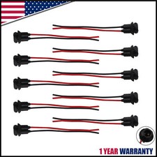 T10 168 194 Light Bulb Extension Wiring Harness Socket Connector 10x