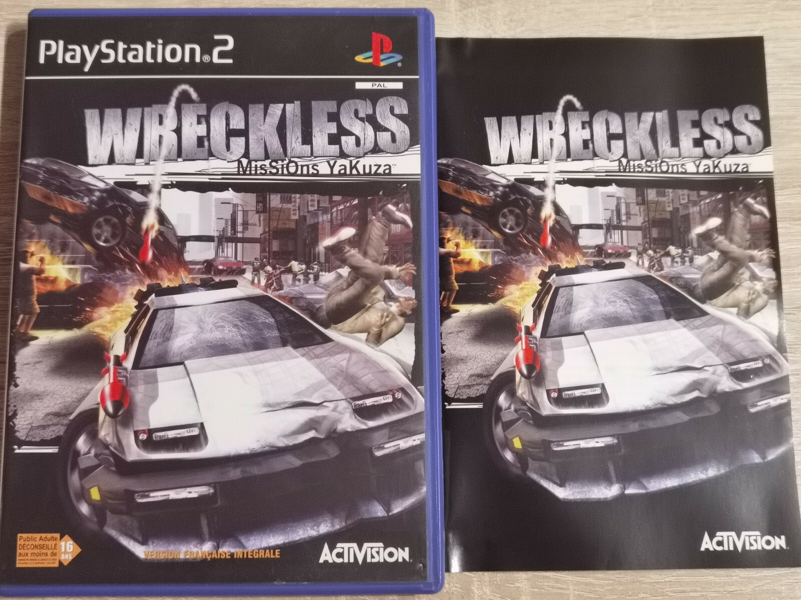 WRECKLESS MISSIONS YAKUZAS SONY PS2 PLAYSTATION 2 SLIM