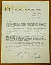 Lou Little Football HOF Coach Signed Letter To Greasy Neale 1966