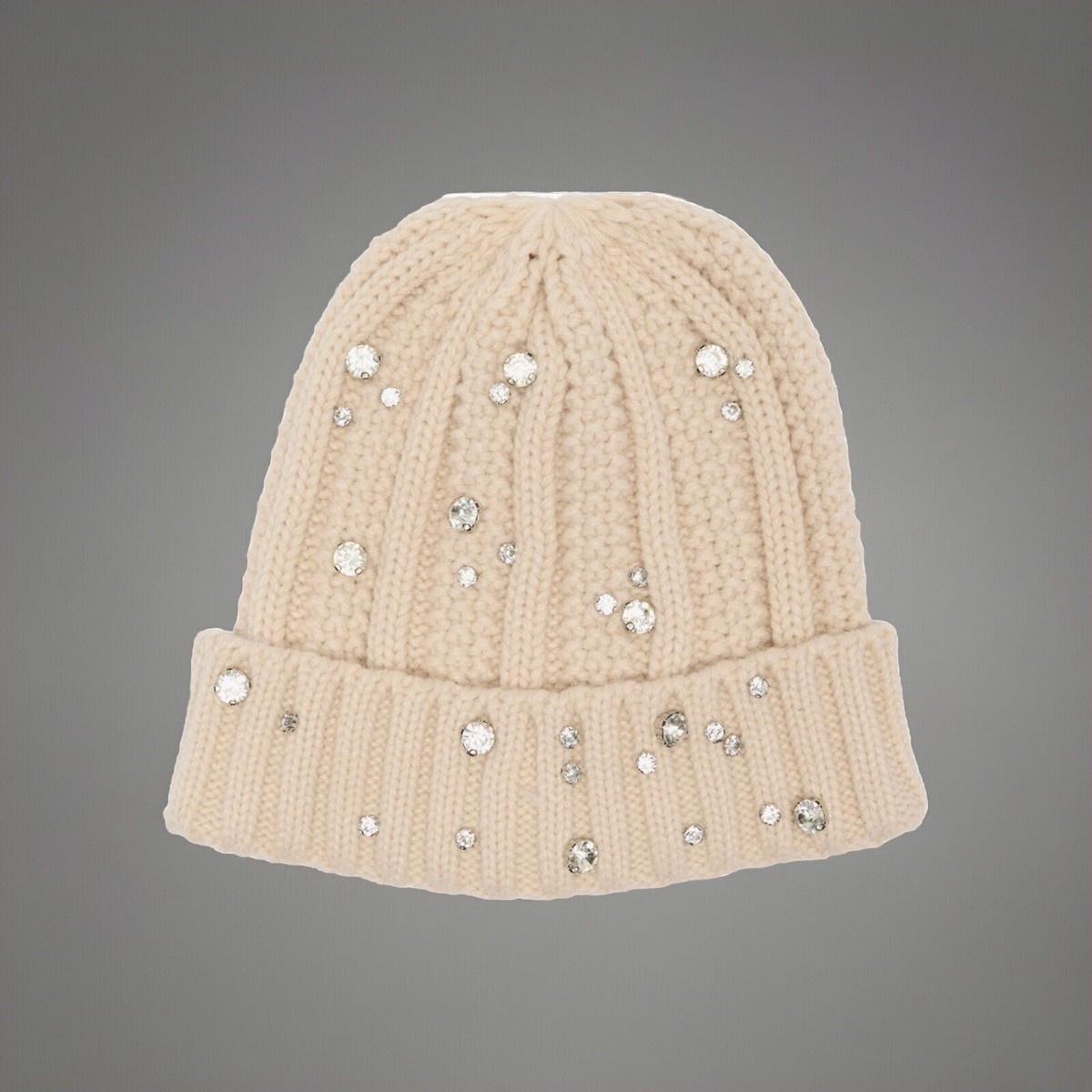 Rhinestone Embellished Knit Beanie BCBGeneration