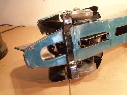 SUPERB TINPLATE CLOCKWORK GUNTHERMANN "BLUE BIRD" LAND SPEED RECORD CAR (1930's) - Picture 18 of 18
