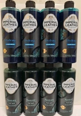 Imperial Leather Men Shower Gel 500 ml x 4 bottles hydrate or restore