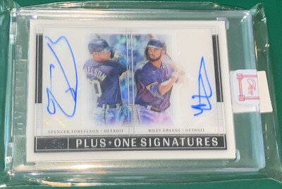Riley Greene Spencer Torkelson 2022 Three and Two Plus One Auto Black /7 RC SSP