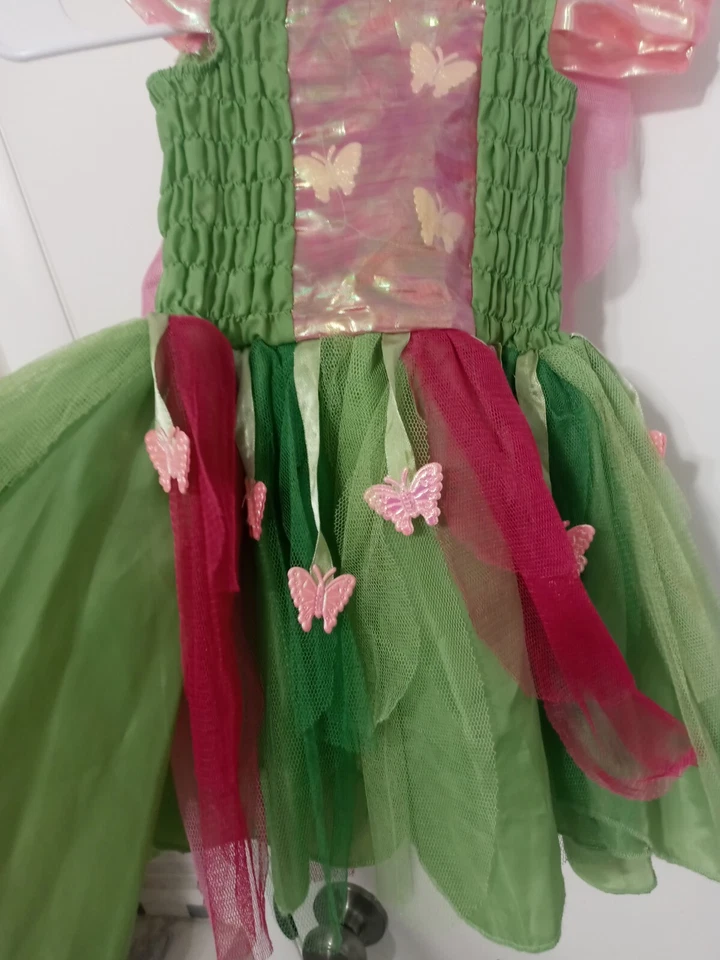 DISFRAZ DE HADA MARIPOSA LUGAR INFANTIL CON ALAS 12-24 MESES HALLOWEEN DISFRAZ Foto 2 de 4