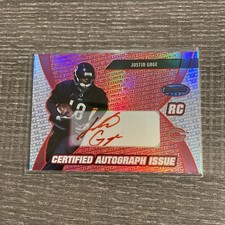 2003 Bowman's Best Red Justin Gage Rookie Auto RC #151 /50