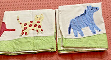 Pottery Barn Kids ANIMALS Lot Set 2 Valance Curtains nursery Kids gender neutral
