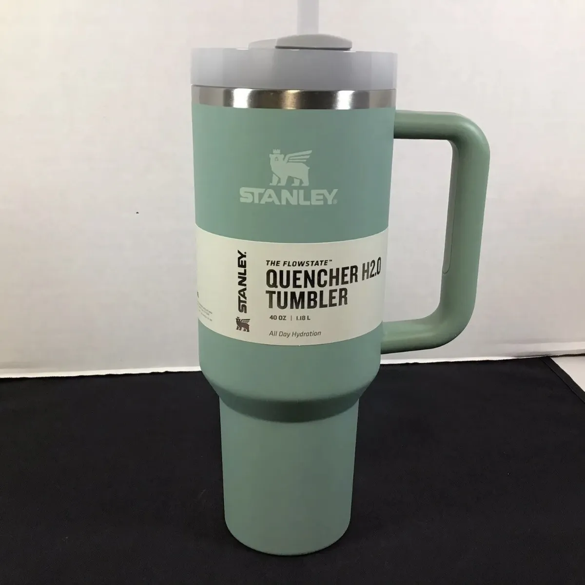 Stanley Flowstate Tumbler 40oz Eucalyptus Green All Day Hydration Quencher  H2.0