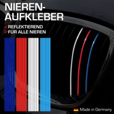 Nierenaufkleber für BMW Dunkelblau/Rot/Weiß/Hellblau 100% Made in Germany Reflek