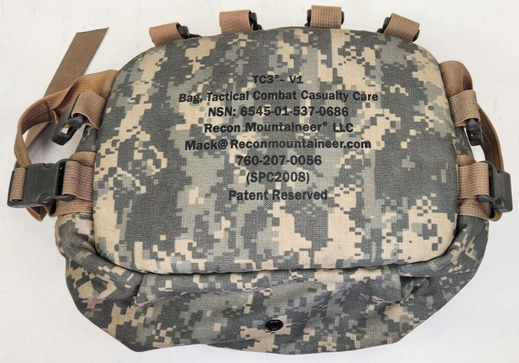 ミリタリー U.S. 1-1/2 Ton Personnel Carrier USGI ACU RECON MOUNTAINEER TACTICAL COMBAT CASUALTY CARE BAG TC3