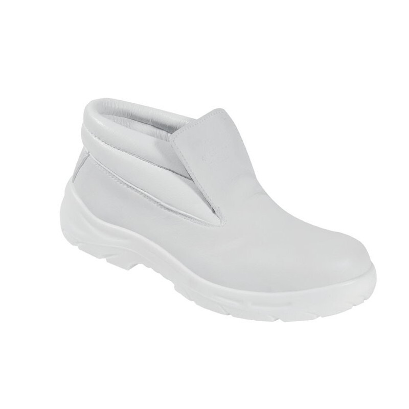 TEXXOR Sicherheitsschuhe LENS S2 – Weiß, Slipper-Ausführung – Arbeitsschuhe Für Gastro, Küche, Maler, Praxis