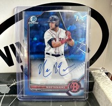 2022 Bowman Baseball Sapphire Niko Kavadas 1st Prospect Base Auto SP
