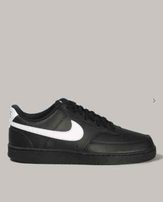 NIKE Unisex Sneaker NIKE COURT VISION LO Ecopelle Schwarz art. FZ0630-010