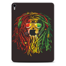 Skins Decal Wrap for Apple iPad Pro 11 2018 Rasta Dread Lion Irie
