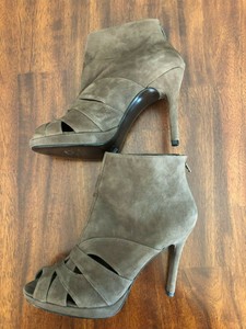 stuart weitzman peep toe booties