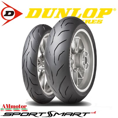 Dunlop Sportsmart MK4 120 70 zr 17 180 55 Coppia Gomme Pneumatici