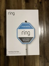Ring Home Security Yard Sign - White