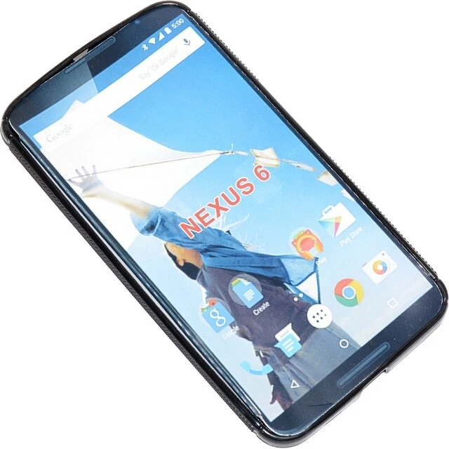 SSYL CUSTODIA S-LINE BACK COVER TPU SILICONE CASE PER MOTOROLA NEXUS 6 BLACK NEW - Immagine 4 di 4