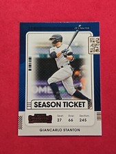 2021 Giancarlo Stanton Panini Contenders Season Ticket #44