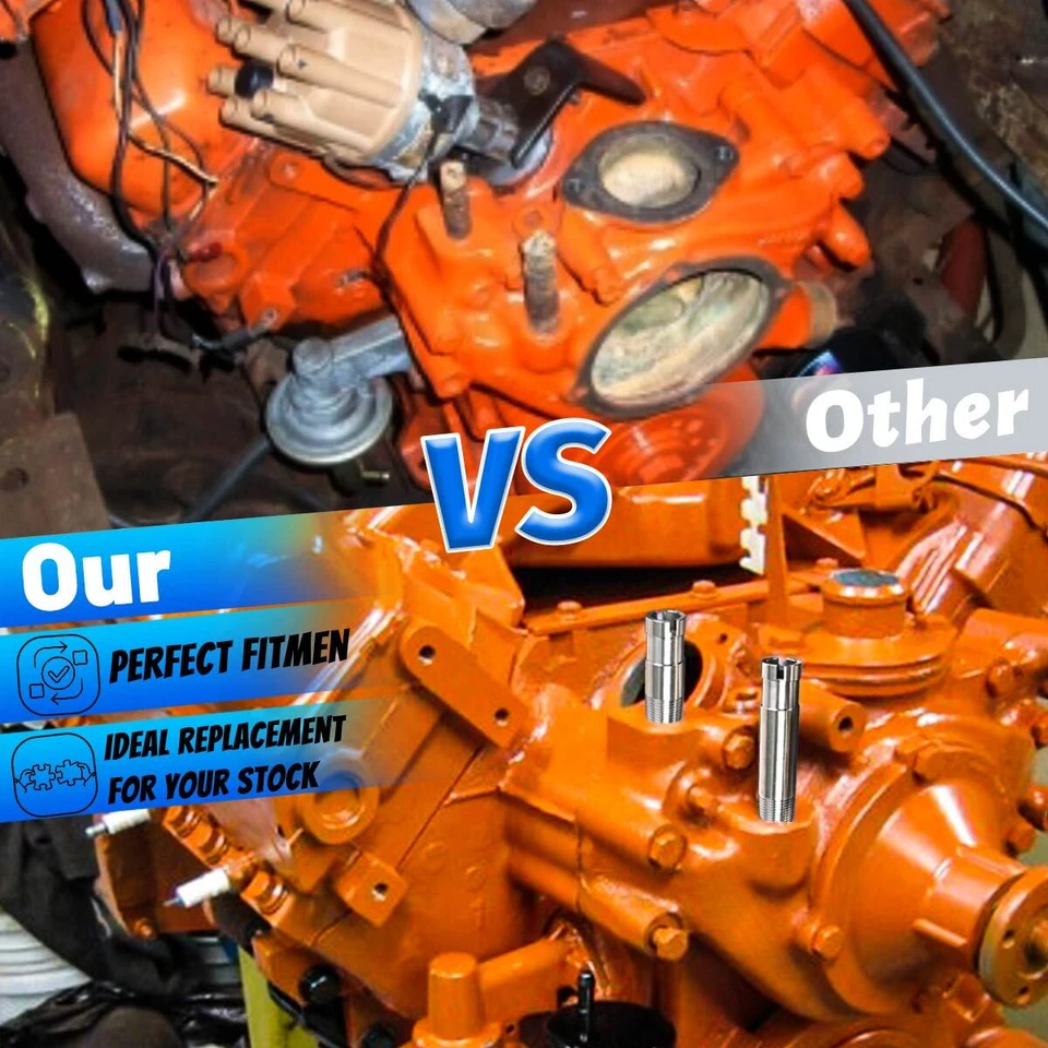 For Dodge for Chrysler Big Block 383 400 440 1962-1969 Heater Hose Nipple Outlet Foto 2 de 4