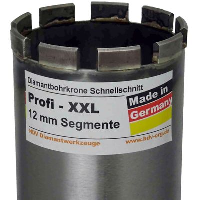 Ø 42 - 300 mm Diamantbohrkrone 12mm XXL Segmente, 1¼''UNC, NL 450mm -Premium Fast