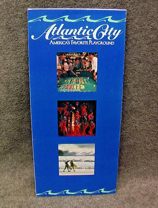 RARE Vintage 1995 ATLANTIC CITY Tourist BROCHURE MAP Miss America - FREE Shpg!