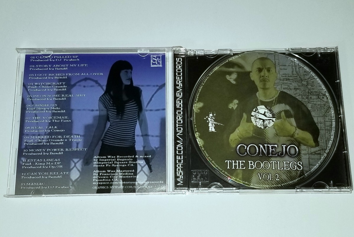 CONEJO THE BOOTLEGS VOL2 CD RAP G FUNK CHICANO HIPHOP SLEEPY