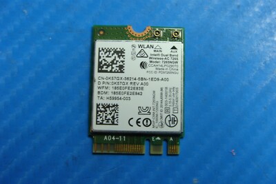 Dell Latitude E7450 14'' Genuine Laptop WiFi Wireless Card k57gx 7265ngw