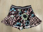 Zara Shorts Size M Womens Graphic Floral Print print mix block elastic waist — photo 1