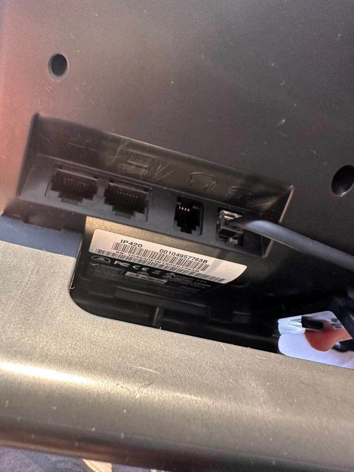 Lote de 7 teléfonos con sistema VoIP Shoretel IP420 8 líneas con auricular y soporte #141B Foto 3 de 4