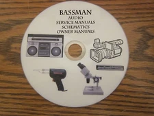 Bassman Audio Repair Service owner manuals on 1 dvd in pdf format 
