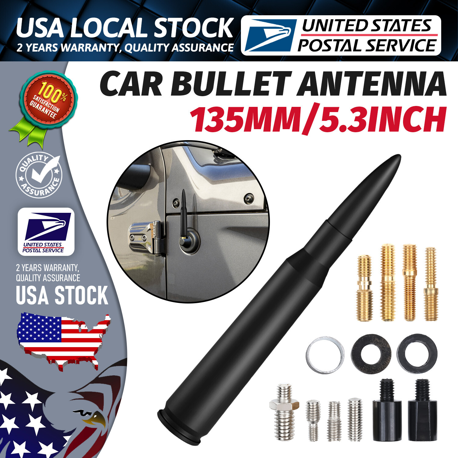 Black Bullet Antenna for Dodge RAM 1500 2500 3500 4500 Trucks