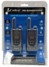 Cobra PX500 WMT Pro Business Radios, Includes Charging Dock, 12 HR Runtime, VOX
